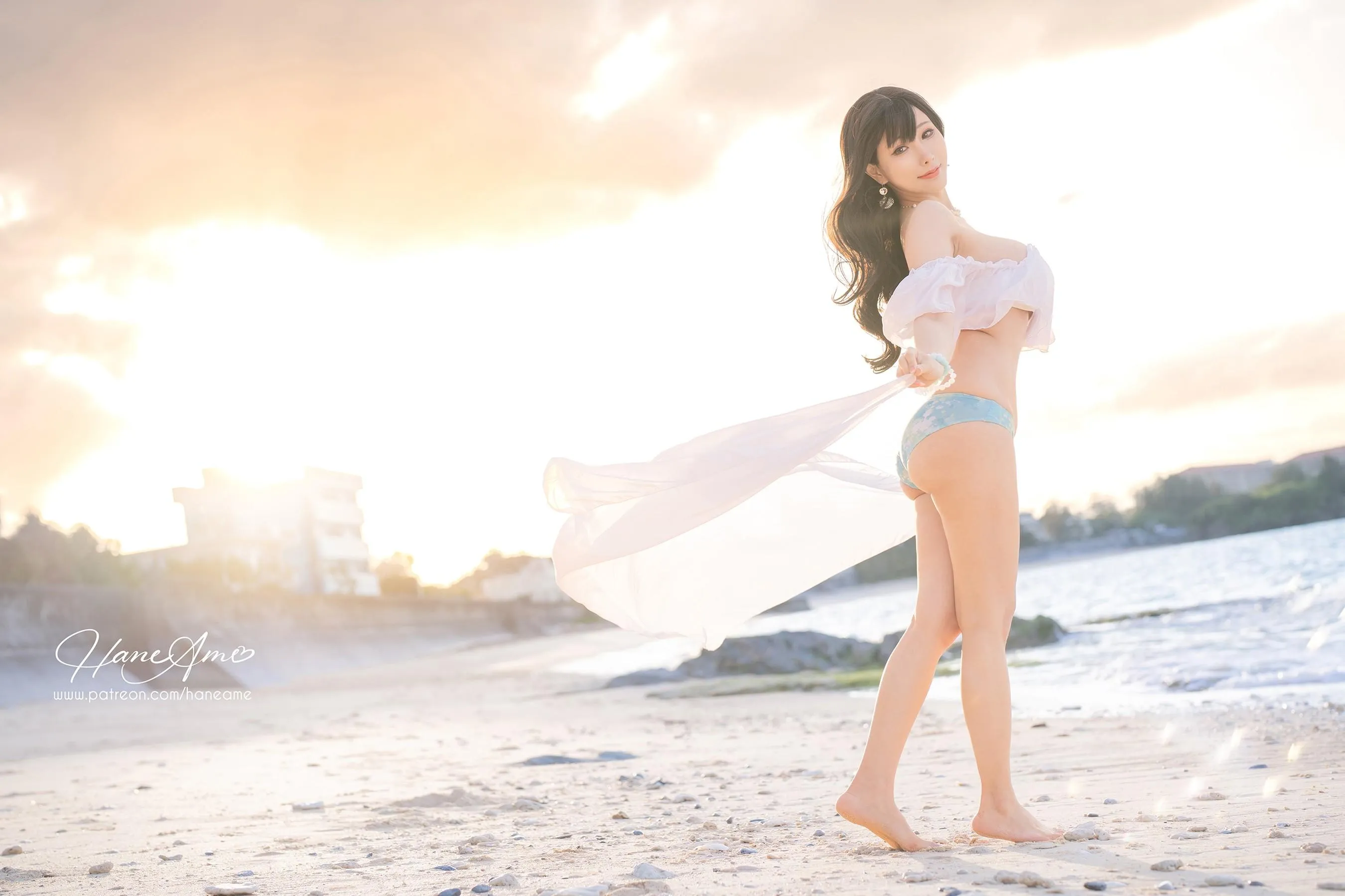 雨波_HaneAme – NO.191 2023年05月新品订阅4套视频-Original White Sand Love In Okinawa [43P]插图9